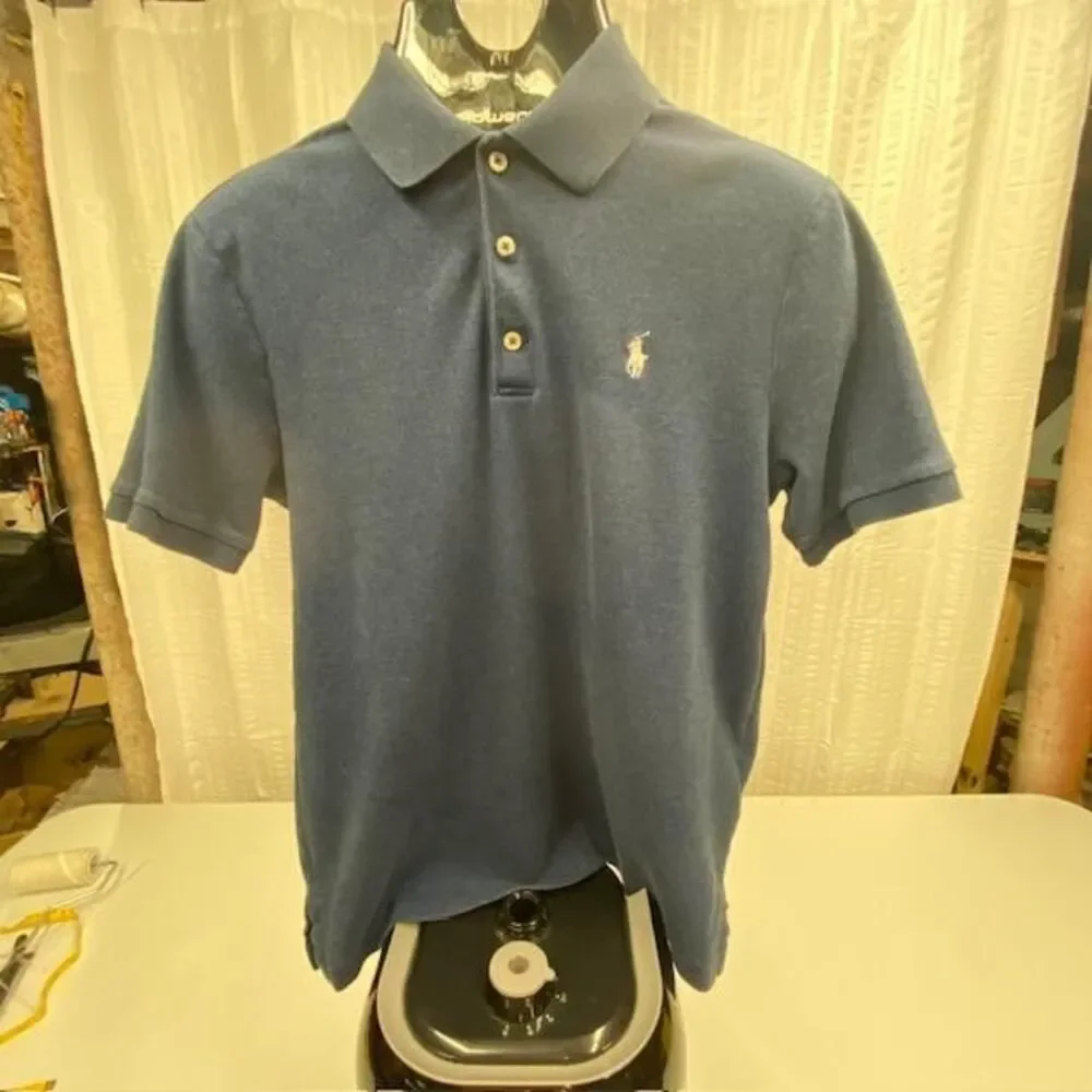 Polo Ralph Lauren Polo Shirt Men's Small Blue Classic Fit Pony Logo Cotton